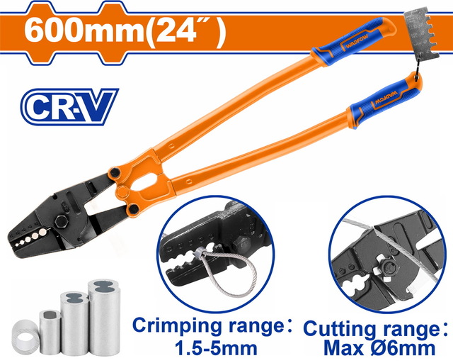 WADFOW Wire Rope Crimping Pliers (WCP4024)