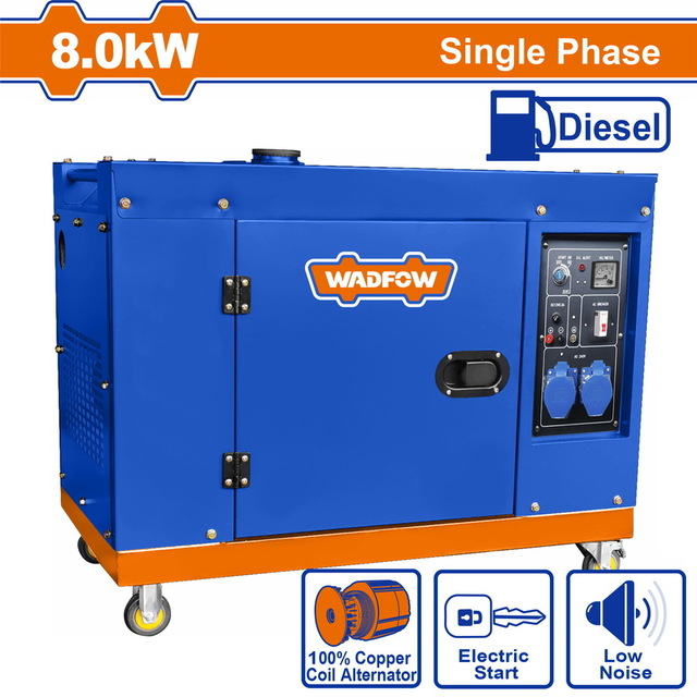 WADFOW Silent diesel generator  8.000W (WDG2A100)