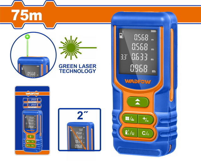 WADFOW ΜΕΤΡΗΤΗΣ ΑΠΟΣΤΑΣΕΩΝ LASER 75m (WDL15267)