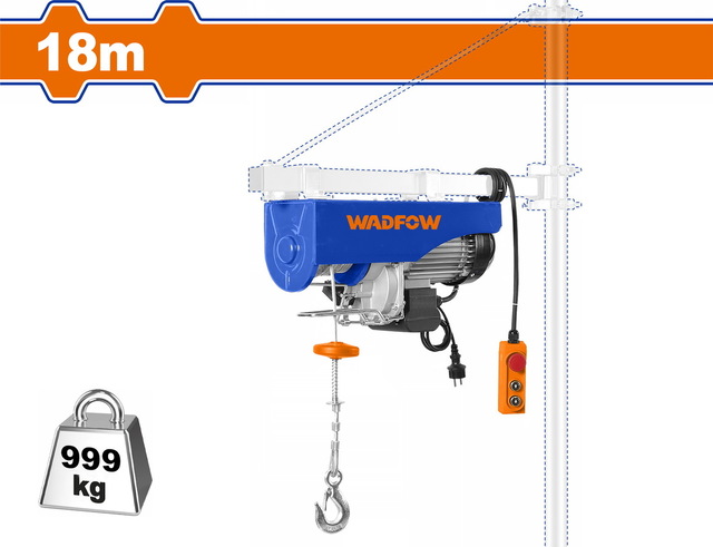 WADFOW Electric Hoist 1.600W 500/999Kg 18m (WETH1A02)