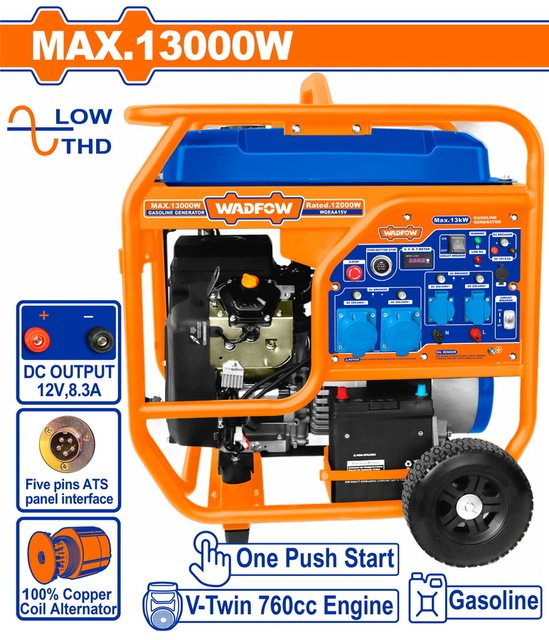 WADFOW ΗΛΕΚΤΡΟΓΕΝΝΗΤΡΙΑ ΒΕΝΖΙΝΗΣ 13.00W (WGEAA15V)