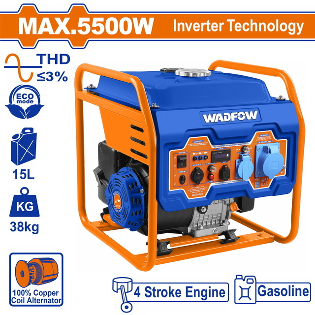 WADFOW Inverter gasoline generator 5.500W (WGEAB08)