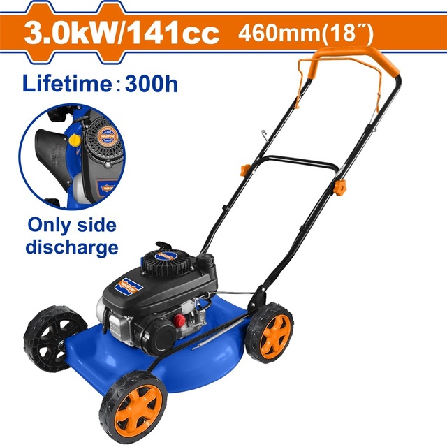 WADFOW Gasoline lawn mower 141cc / 4ΗΡ / 46cm ΧΩΡΙΣ ΚΑΔΟ (WGM2A18)