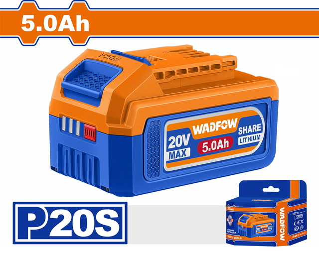 WADFOW ΜΠΑΤΑΡΙΑ Li-ion 20V / 5Ah (WLBP550E)