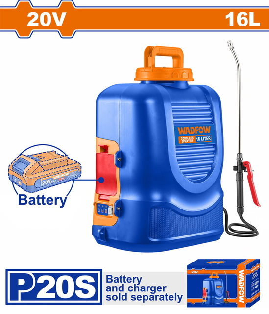 WADFOW ΨΕΚΑΣΤΗΡΑΣ ΠΛΑΤΗΣ ΜΠΑΤ. Li-ion 20V ΧΩΡΙΣ ΜΠΑΤΑΡΙΑ & ΦΟΡΤΙΣΤΗ (WLSY2016)