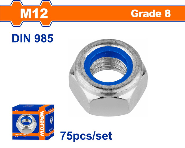 WADFOW ΠΑΞΙΜΑΔΙ ΑΣΦΑΛΕΙΑΣ ΓΑΛΒ. DIN985 12mm 75TEM (WMV6512A)