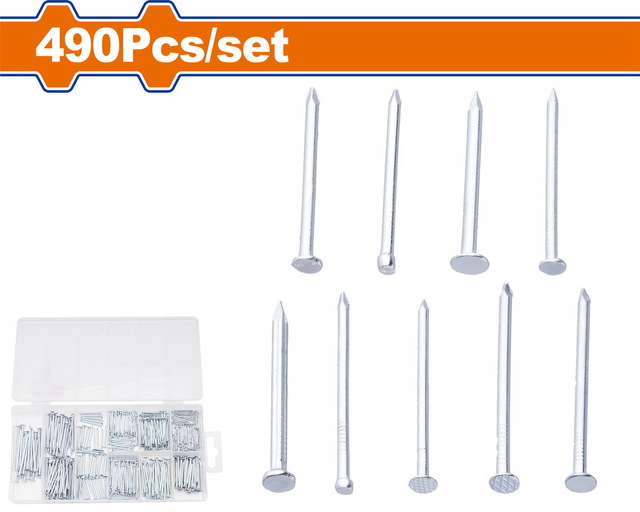 WADFOW 490 Pcs nail assortment (WNAAB01)