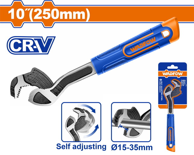 WADFOW Self adjusting steel pipe wrench (WPW0A10)