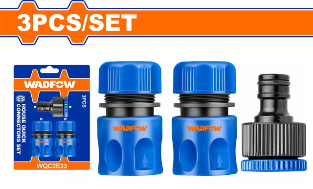 WADFOW 3 Pcs hose quick connectors set (WQC2E33)