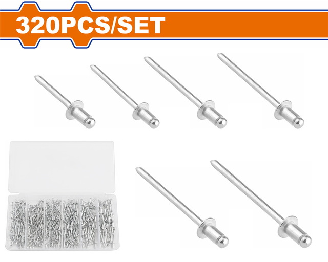 WADFOW 320 Pcs Blind rivets set (WREZ511)