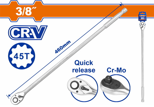 WADFOW Extra longer ratchet wrench (WRW7238)