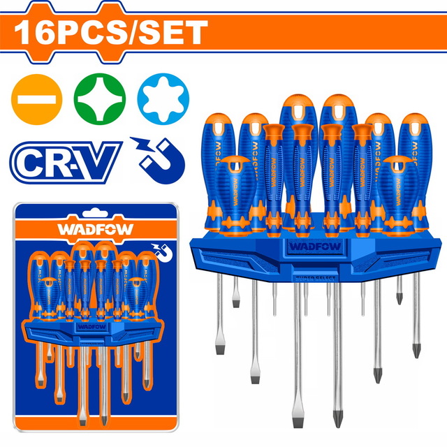 WADFOW 16 Pcs screwdriver set (WSS1416)