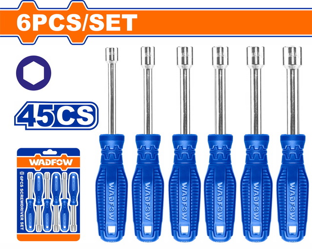 WADFOW 6 Pcs Nut screwdriver set (WSS24T6)