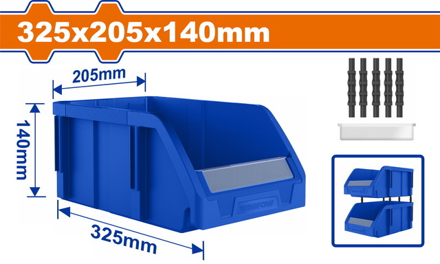 WADFOW Storage bin 325Χ205Χ140mm (WTB0303)