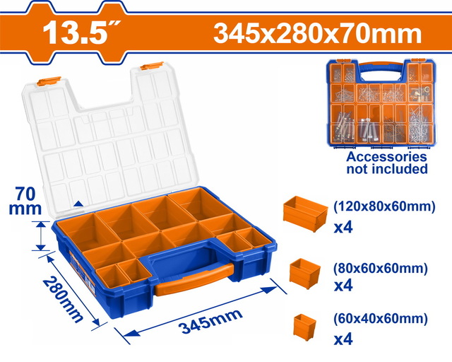 WADFOW Plastic Organizer 13.5