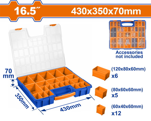 WADFOW Plastic Organizer 16.5