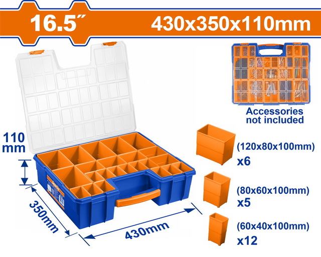 WADFOW Plastic Organizer 16.5