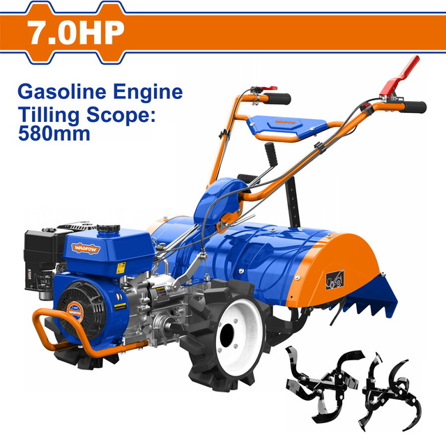 WADFOW Gasoline back rotary tiller 212cc / 7HP / 58cm (WTL2A58R)