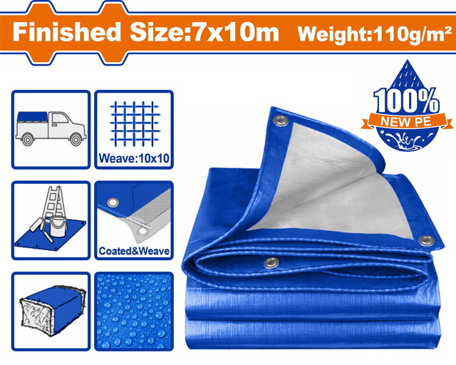 WADFOW ΜΟΥΣΑΜΑΣ ΑΔΙΑΒΡΟΧΟΣ 110gr/m2 7X10m (WTQ1870)