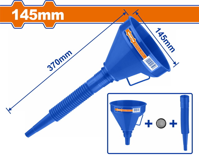 WADFOW ΠΛΑΣΤΙΚΟ ΧΩΝΙ ΜΕ ΣΠΙΡΑΛ 2 σε 1 145mm (WUF1302)