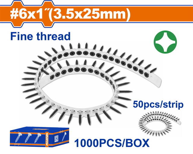 WADFOW Collated drywall screw (WXS2512C)