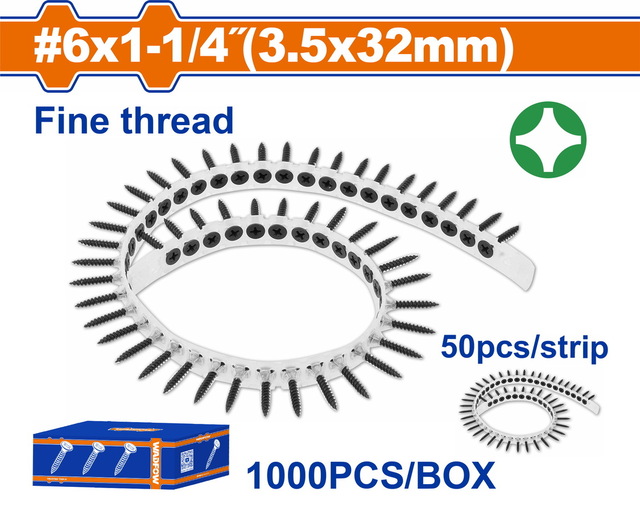 WADFOW Collated drywall screw (WXS2513C)