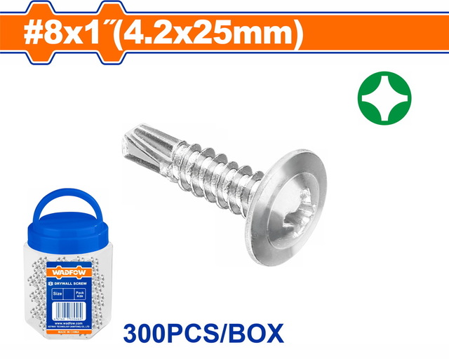 WADFOW Truss head self-drilling screw 8 X 1