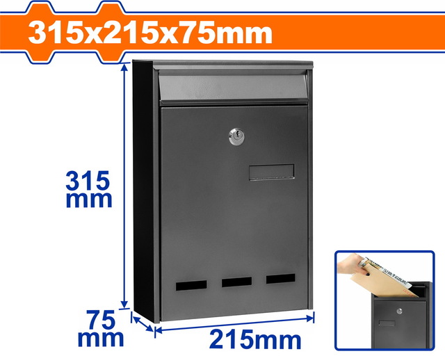 WADFOW Mailbox 315X215X75mm (WXXX3501)