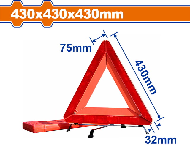 WADFOW Warning triangle 430Χ430Χ430mm (WYJ3A43)