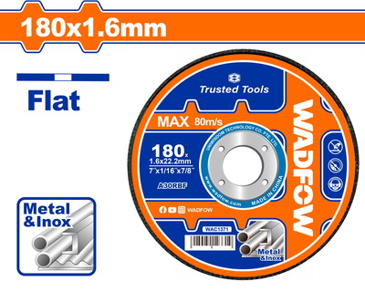 WADFOW Abrasive metal cutting disc 180 Χ 1.6mm (WAC1371)