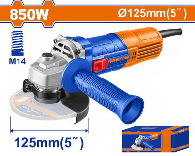 WADFOW ΓΩΝΙΑΚΟΣ ΤΡΟΧΟΣ 850W / 125mm (WAG15851E)