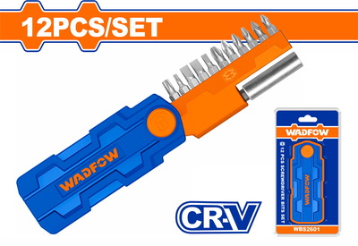 WADFOW 12 Pcs screwdriver bits set (WBS2601)