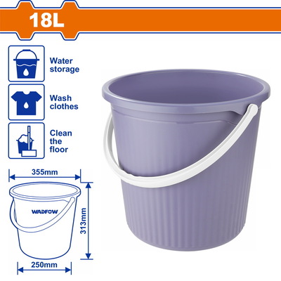 WADFOW Plastic bucket 18Lit (WBU1318)