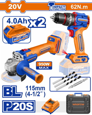 WADFOW Cordless 2 pcs combo kit (WCK20273E)