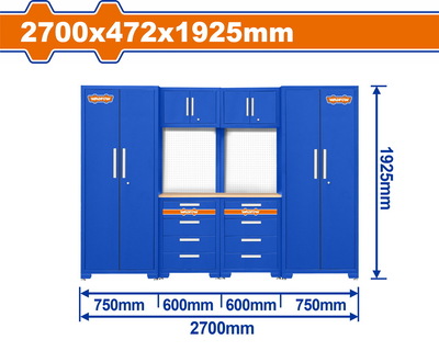 WADFOW Heavy-duty modular garage cabinets 6 pcs (WCS3A06)