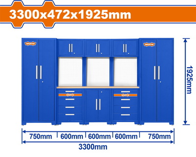 WADFOW Heavy-duty modular garage cabinets (WCS3A08)