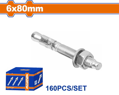 WADFOW ΒΙΣΜΑΤΑ ΜΕΤΑΛΛΙΚΑ ΓΑΛΒ. EXPRESS 6 Χ 80 160ΤΕΜ (WDQ2513)