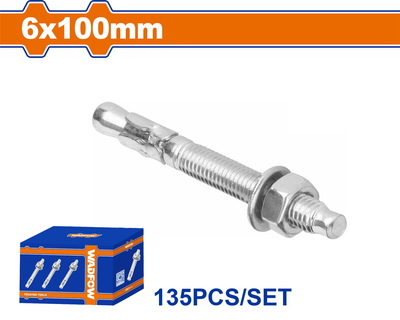 WADFOW ΒΙΣΜΑΤΑ ΜΕΤΑΛΛΙΚΑ ΓΑΛΒ. EXPRESS 6 Χ 100 135ΤΕΜ (WDQ2514)