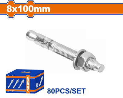 WADFOW ΒΙΣΜΑΤΑ ΜΕΤΑΛΛΙΚΑ ΓΑΛΒ. EXPRESS 8 Χ 100 80ΤΕΜ (WDQ2524)