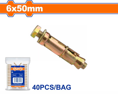 WADFOW Expansion bolt 6 Χ 50 40ΤΕΜ (WDQ5915)