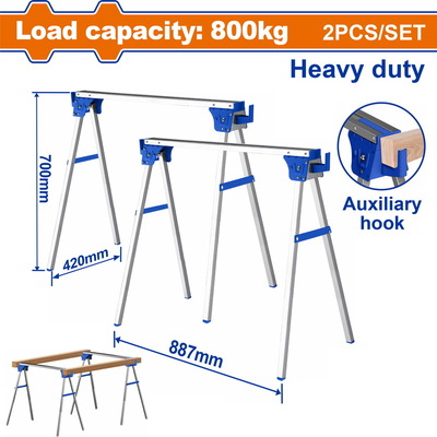 WADFOW Sawhorse  887Χ420Χ700mm 2pcs (WDZ1515)