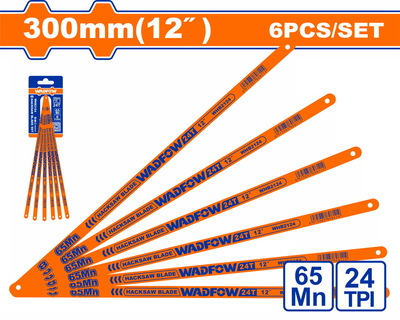 WADFOW Hacksaw blade set 300mm / 24T 6pcs (WHB2124)