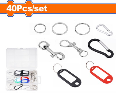 WADFOW 40 Pcs key ring accessories (WKC1B01)