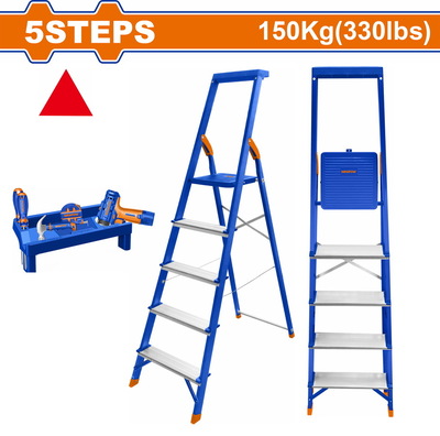 WADFOW Steel & aluminium household ladder 5 steps (WLD1H05)