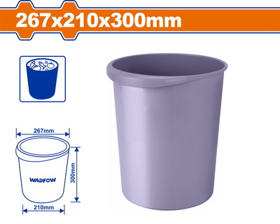 WADFOW Plastic rubbish bin 267 X 210 X 300mm (WLJ1330)