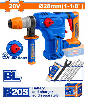 WADFOW Cordless rotary hammer (WLM25286)