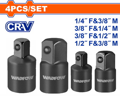 WADFOW 4 Pcs Impact socket adapter set (WMS6404)