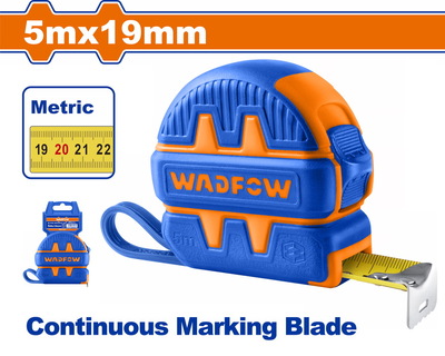 WADFOW Steel measuring tape 5m X 19mm metric (WMT1221)
