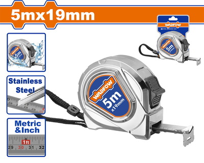 WADFOW ΜΕΤΡΟΤΑΙΝΙΑ ΜΕΤΑΛΛΙΚΗ 5m X 19mm (WMT4420)