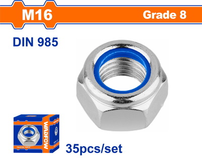 WADFOW ΠΑΞΙΜΑΔΙ ΑΣΦΑΛΕΙΑΣ ΓΑΛΒ. DIN985 16mm 35TEM (WMV6516A)